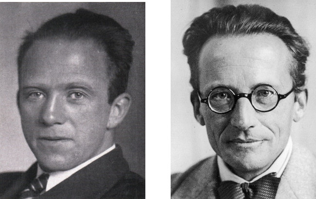 Werner Heisenberg and Erwin Schrodinger